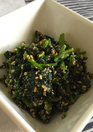 レンジで簡単✩ほうれん草の胡麻和え-レシピのメイン写真
