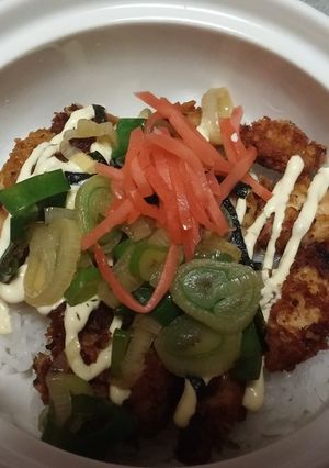 簡単!カリカリ鳥唐丼-レシピのメイン写真