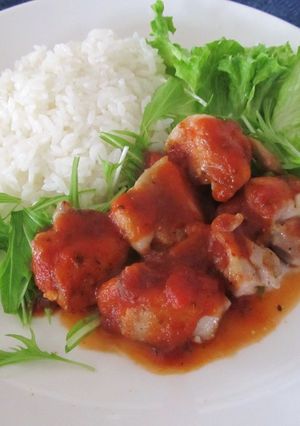 クラシコソースでカフェ風チキンプレート-レシピのメイン写真