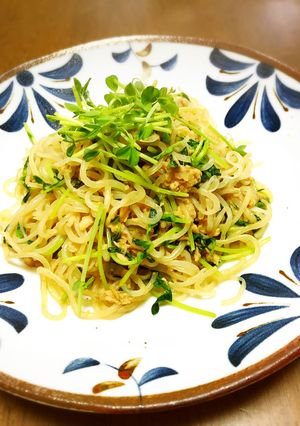 糸こんでヘルシー☆ツナと山葵で和パスタ風-レシピのメイン写真