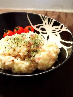 豆乳でカロリーオフ☆チーズリゾット-レシピのメイン写真