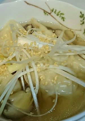 *豆腐入り餃子のあったかスープ*-レシピのメイン写真