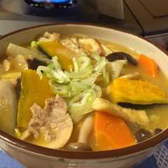 A picture of 栄養満点♡あったかカボチャほうとう.