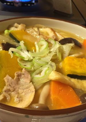 栄養満点♡あったかカボチャほうとう-レシピのメイン写真