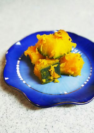 超簡単♪お弁当にも♪粉ふきカボチャ-レシピのメイン写真