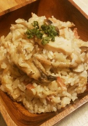 フライパン→炊飯器☆きのこたっぷりピラフ-レシピのメイン写真
