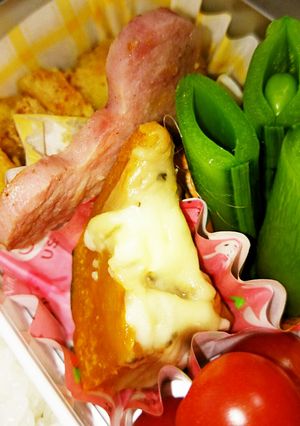 お弁当に☆カボチャのチーズ焼-レシピのメイン写真