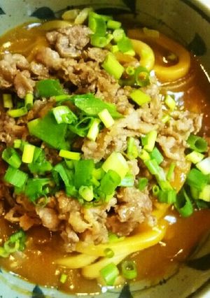 牛しぐれ乗せ煮込みカレーうどん-レシピのメイン写真