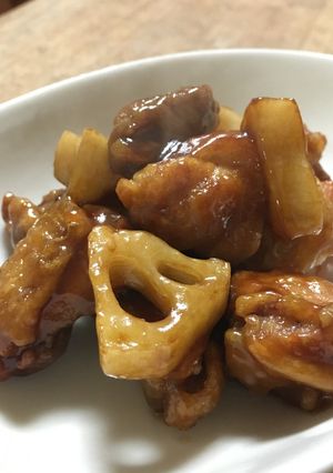 鶏肉とレンコンの甘酢あん-レシピのメイン写真