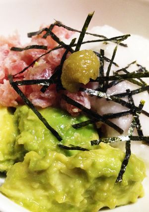 アボカドと長芋とマグロのたたき-レシピのメイン写真
