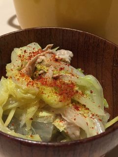 白菜、豚肉、酒のエスニック蒸し煮-レシピのメイン写真