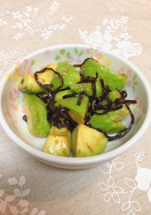 ＊簡単旨♪アボカド＆塩昆布和え＊-レシピのメイン写真