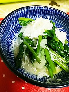 ほうれん草としらすの大根おろし和え-レシピのメイン写真