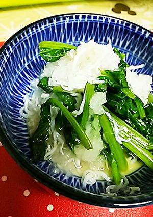 ほうれん草としらすの大根おろし和え-レシピのメイン写真