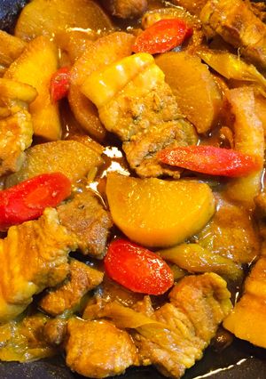 【2品】大根と豚バラ肉のカレー煮-レシピのメイン写真