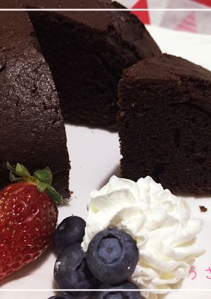 HMで濃厚チョコケーキ☆バレンタインに♡-レシピのメイン写真