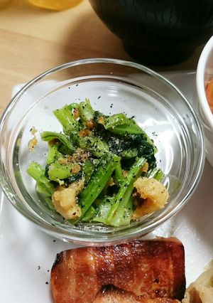 簡単☆小松菜と油揚げのごま和え-レシピのメイン写真
