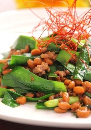 納豆と豚肉のピリ辛炒め-レシピのメイン写真