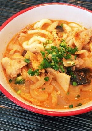 ＊コク旨ピリ辛♡キムチ煮込みうどん＊-レシピのメイン写真