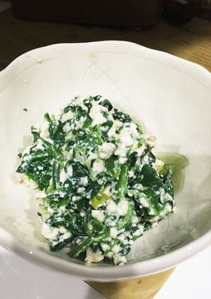 ほうれん草と豆腐の白和えもどき！-レシピのメイン写真