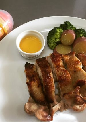 ガーリックチキンソテーのにんじんソース-レシピのメイン写真