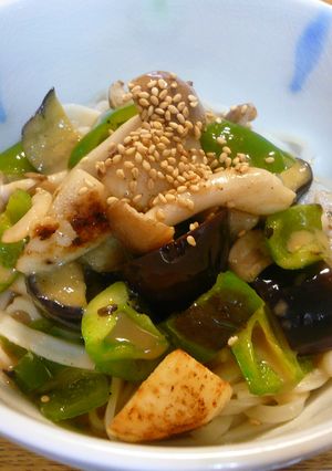 ごまだれで☆炒め野菜のっけのっけうどん-レシピのメイン写真