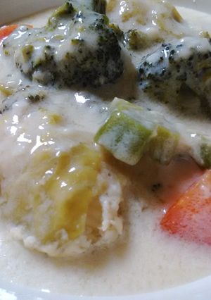 *鶏のクリームロールキャベツシチュー*-レシピのメイン写真