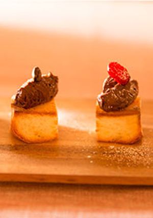 濃厚チョコクリームのバレンタイントースト-レシピのメイン写真