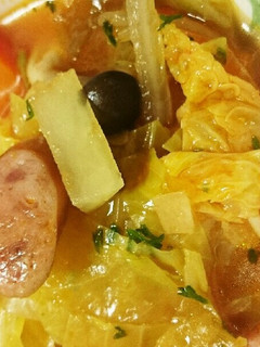 残り野菜で!野菜たっぷりトマトスープ-レシピのメイン写真