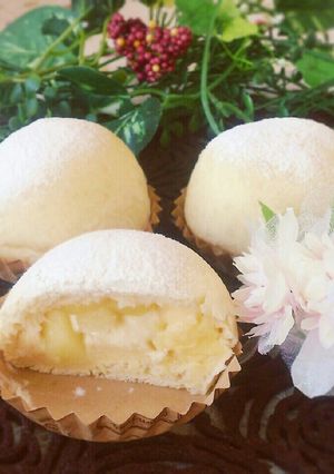HBで♡ハチミツ林檎とカスタードのパン-レシピのメイン写真