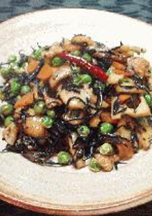 鶏皮ひじき-レシピのメイン写真