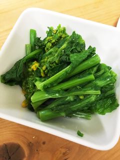 レンジで簡単!菜の花のおひたし-レシピのメイン写真