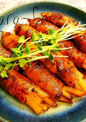 冷凍ポテトで簡単ウマっ！炙り肉巻きポテト-レシピのメイン写真