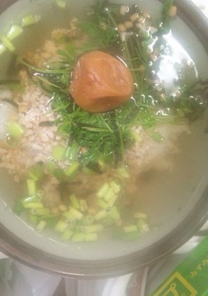 鳥そぼろのだし茶づけ　簡単！早い！-レシピのメイン写真
