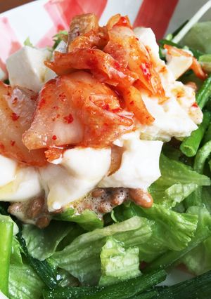 納豆キムチ豆腐☆サラダ-レシピのメイン写真