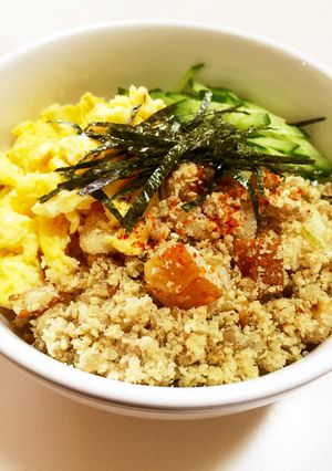 ごぼうと竹輪入り、おからのそぼろ丼☆-レシピのメイン写真