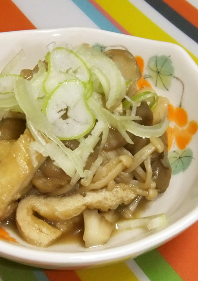油揚げときのこの煮浸し-レシピのメイン写真