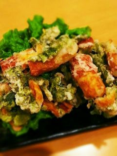 あおさと柚子胡椒でちくわ磯辺揚げ-レシピのメイン写真