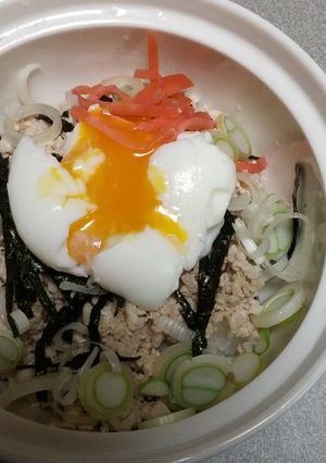 簡単!すき〇風 鳥そぼろ丼-レシピのメイン写真