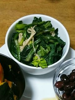 簡単☆ほうれん草とえのき茸のおひたし-レシピのメイン写真