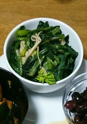 簡単☆ほうれん草とえのき茸のおひたし-レシピのメイン写真