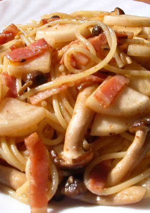 餃子のタレでスパゲチィ～？-レシピのメイン写真