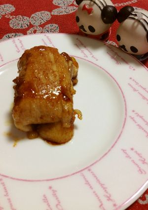 簡単！肉巻きお餅♡-レシピのメイン写真