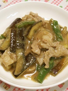 なすとピーマンの肉みそ炒め-レシピのメイン写真