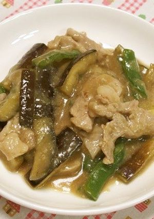 なすとピーマンの肉みそ炒め-レシピのメイン写真