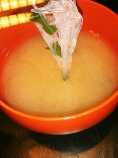 アレンジ味噌汁!ヘルシー春雨入り味噌汁-レシピのメイン写真