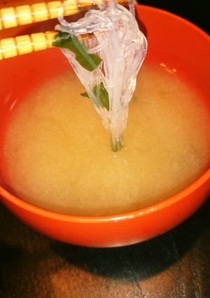 アレンジ味噌汁！ヘルシー春雨入り味噌汁-レシピのメイン写真