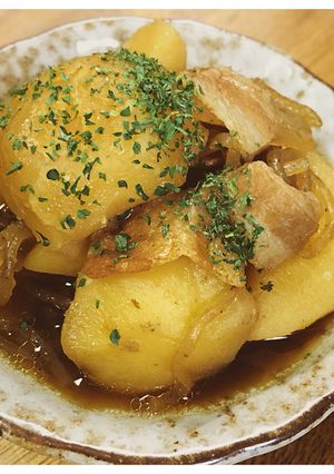 簡単☆冷蔵庫の残りものde☆肉じゃが-レシピのメイン写真