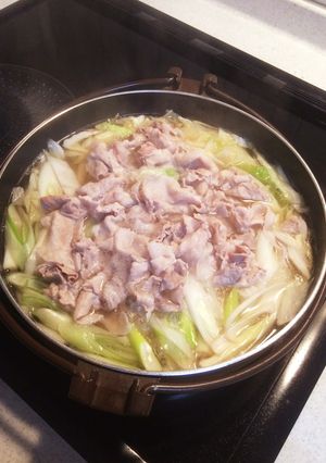 高校生が作った！【白菜と豚肉の鍋】-レシピのメイン写真