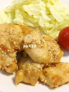 節約料理!鶏胸肉の味噌マヨにんにく炒め-レシピのメイン写真